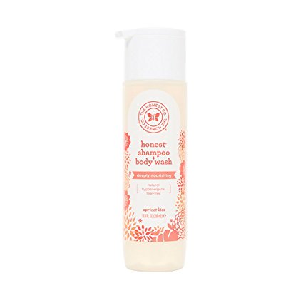 Honest Deeply Nourishing Hypoallergenic Shampoo and Body Wash with Naturally Derived Botanicals, Apricot Kiss, 10 Fluid Ounce