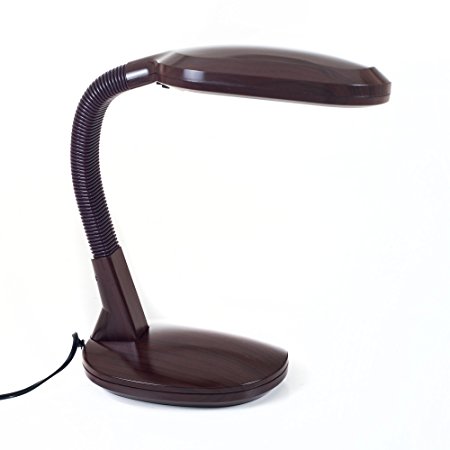 Lavish Home Sunlight Desk Lamp, Wood Grain (26")