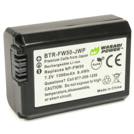 Wasabi Power Battery for Sony NP-FW50 and Sony Alpha Limited Models