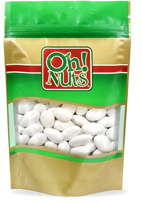 White Jordan Almonds Super Fine, 2 Pound Bag - Oh! Nuts