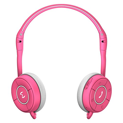 Moudio M100 Wireless Stereo Bluetooth Smart Headphones, Activity Calorie Tracker, Fitness Monitor, Sports Headset, Music Streaming, noise reduction & Hands-Free With Android and IOS APP (pink)