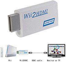 JahyShow Wii to HDMI Converter Output Video Audio Adapter - Supports All Wii Display Modes (NTSC 480I, 480P,PAL 576I) to 720P / 1080P HDTV & Monitor Best Compatibility and Stability