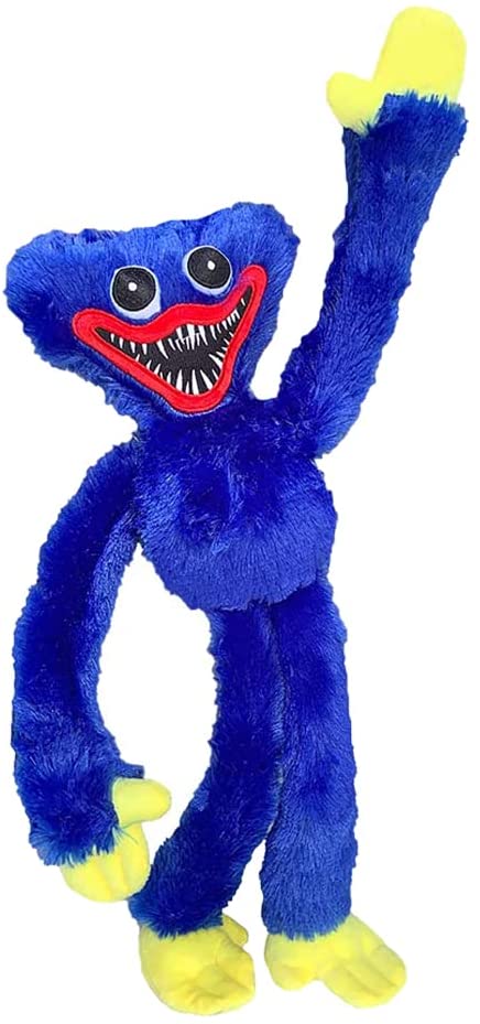 Huggy Wuggy Plush Toy, Blue Scary and Funny Plush Doll, Suitable for Christmas Fans and Friends Beautifully Plush Doll Gifts 15.7 in