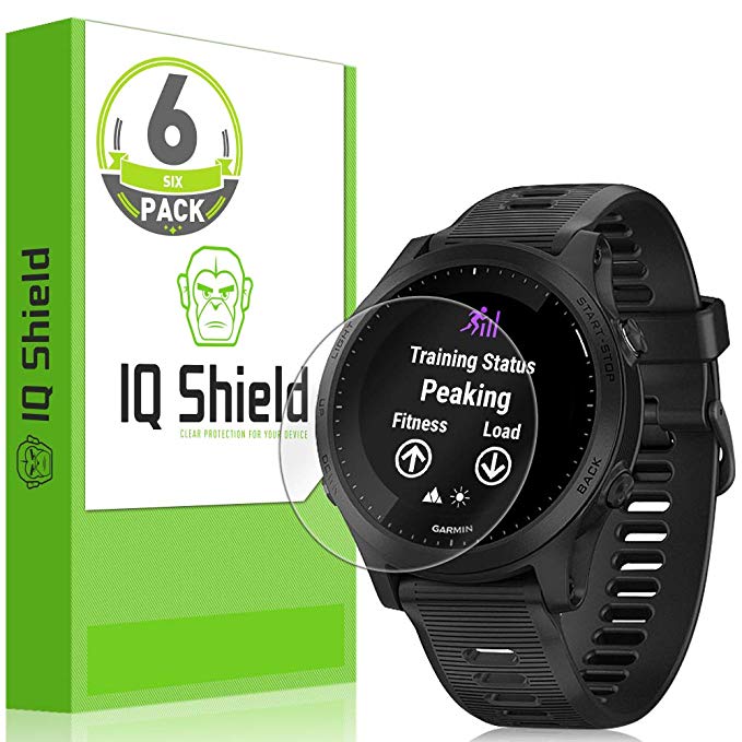 IQ Shield Screen Protector Compatible with Garmin Forerunner 945 (6-Pack) LiquidSkin Anti-Bubble Clear Film