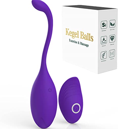 Rose Purple Kegel Balls for Tightening, Exercise Weights System for Women,Single Benwa Balls Doctor Recommended Pelvic Floor Muscles Strengthening & Bladder Control Improvement 1pcs