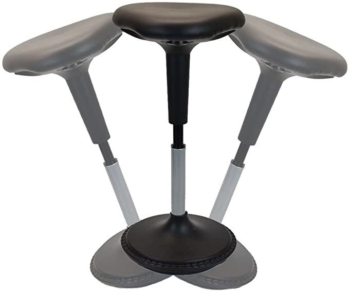 Wobble Stool Standing Desk Chair for Active Sitting Modern sit Stand up Desk stools high Perching Perch Office Chairs Tall Swivel Leaning Ergonomic Computer Balance