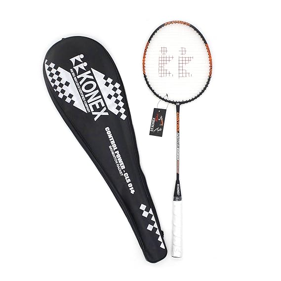 KK KONEX High Tech Matte Finish Light Weight Badminton Racket for Kids and Adults Comes with Free Full Racket Cover CLS-014 Set of 1 Racket(Multi colour)
