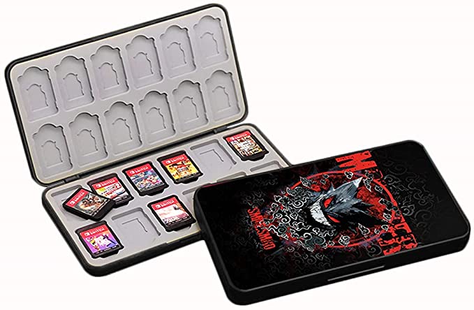 ELIATER 24 Game Card Storage Case Compatible with Nintendo Switch or Micro SD Memory Cards, Foldable Protective Storage Accessories Hard Shell Portable Cartridge Holder, Shockproof Water Resistant