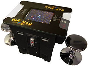 Cocktail Arcade Machine 60 in 1 Games Includes 2 Chrome Stools 5 Year Warranty Commercial Grade Features Games like Pac-Man Space Donkey Kong Space Invaders Galaga Frogger