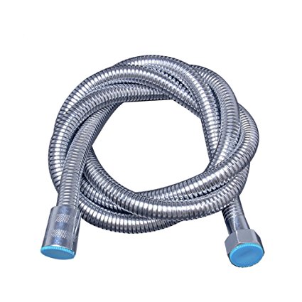 Daixers 59Inch Flexible Double Lock Stainless Steel Replacement Shower Hose with Brass Fittings, Chrome Finish Handheld Shower Hose.