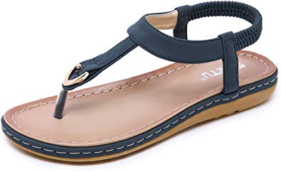 DolphinBanana Women Beach Wear Flat Sandals Glitter Shoes Cruise Holiday Bohemian Flip Flops