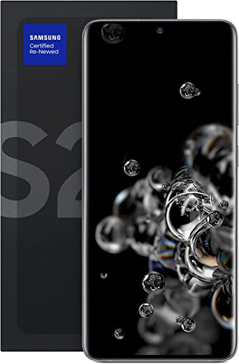 Samsung Galaxy S20 Ultra 5G, 128 GB, Black - Fully Unlocked (Renewed Premium)