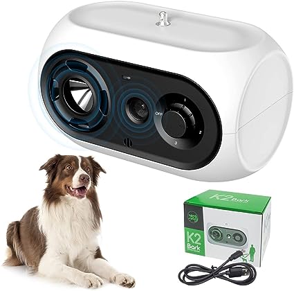 bubbacare Anti Aboiement Chien, Automatique Dispositif Anti-Aboiements Ultrasons, Rechargeable Anti-Aboiement Chien avec 3 Modes pour Intérieur Extérieur Petits Moyens Grands Chien