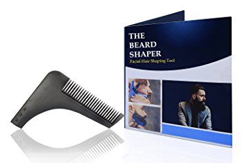 Premium Quality Men’s Beard Styling and Shaping Template Comb Tool Lightweight and Flexible One Size Beard & Mustache Combs Great Gift For Husband Boyfriend Dad Any Beard Bro