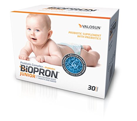 Probiotic & Prebiotic Digestive Supplement Complex Powder for Children - BiOPRON JUNIOR - Benefits Digestive Health & Immunity Support For Kids - 30 Day Supply-Acidophilus Blend
