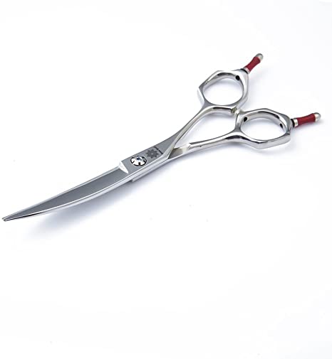 Dream Reach Barber Scissors/Shears Curved 6.0 inch - Two-way Curved Blade Hair Scissor Japanese 440C Steel - Salon Razor Edge Hairdressing Cutting Tool - Perfect for Left and Right handed Hairstylist