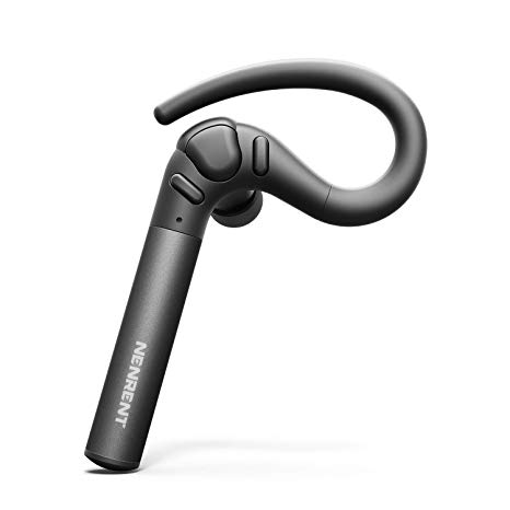 NENRENT S580 Bluetooth Headset,Longest Call Time Up to 12-15 Hour Right Ear Wireless Headphone Earphone Earpiece with Mic Hands-Free Calls Black 1 Piece