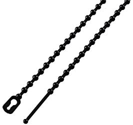 South Main Hardware 888067 4-in Beaded, 100-Pack, 18-lb, Black, Speciality Cable Tie, 4", 100 Piece