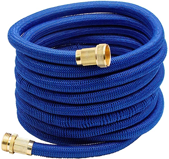 AUTOMAN Expanding Garden Hose 50FT - Expandable Hoses Blue,Lightweight Strong Water Hose,Flexible Garden Hose,RV Water Hose,Drinking Water Safe.