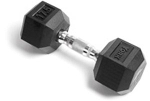 Hex Dumbbell Weight: 17.5 lbs