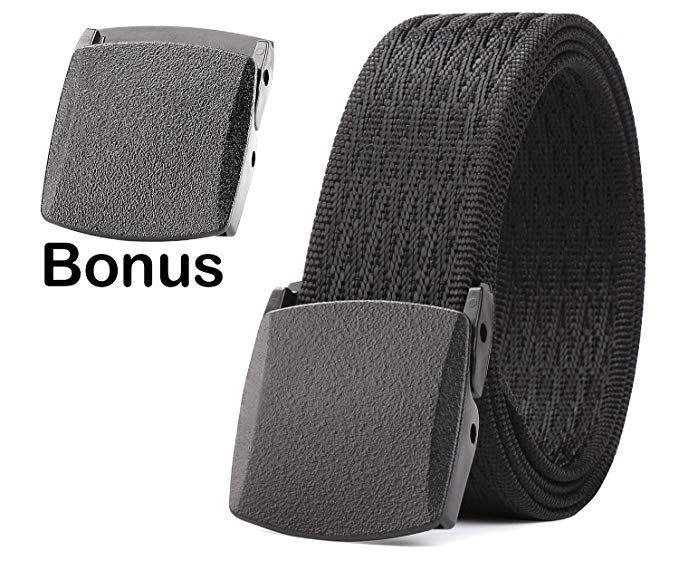 JASGOOD Nylon Canvas Breathable Military Tactical Men Waist Belt With Plastic Buckle