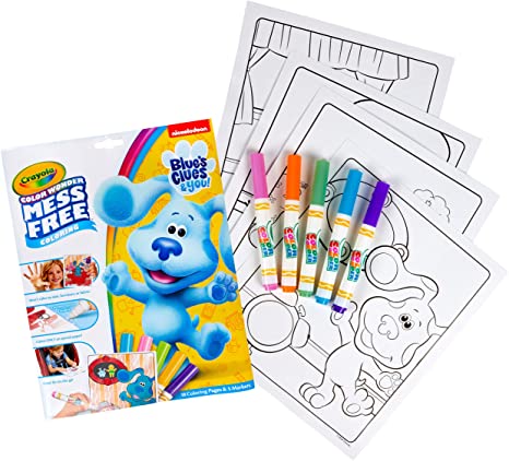 Crayola Blues Clues Wonder, 18 Mess Free Coloring Pages, 1 Count (Pack of 1), Multi