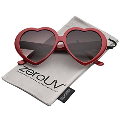 zeroUV - Women's Oversize Gradient Lens Heart Sunglasses 56mm