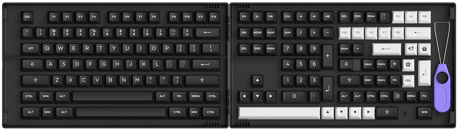 Akko WOB 158-Key ASA Profile PBT Double-Shot Full Keycap Set for Mechanical Keyboards with Collection Box