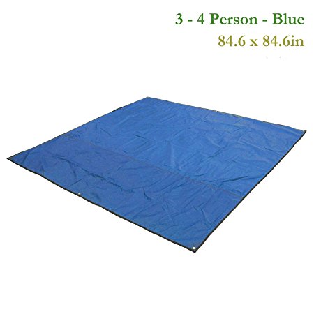 Yahill 2/3/4 People Outdoor Camping Shelter Made of Thickened Oxford Fabric For Tent Tarp, Canopy Cover, Tent Groundsheet, Camping Blanket Mat