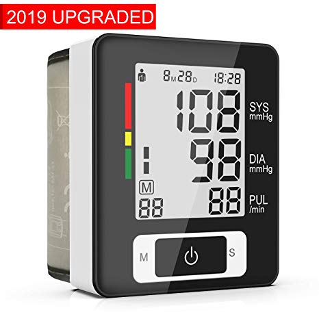 BESTHING Blood Pressure Monitor Automatic, Wrist Blood Pressure Cuff Monitor, 90 Readings Memory Function & LCD Large Screen- FDA Approved