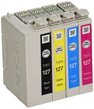 E-Z Ink (TM) Remanufactured Ink Cartridge Replacement For Epson 127 Extra High Yield (1 Black, 1 Cyan, 1 Magenta, 1 Yellow) 4 Pack T127120 T127220 T127320 T127420