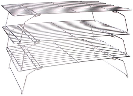 Fox Run Stackable 10-Inch by 14-Inch Cooling Rack Set