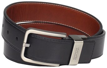Kenneth Cole REACTION Mens Brown Out 15 Leather Reversible Belt