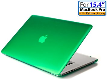 iPearl mCover Hard Shell Case with FREE keyboard cover for 15-inch Model A1398 MacBook Pro (with 15.4-inch Retina Display) - GREEN