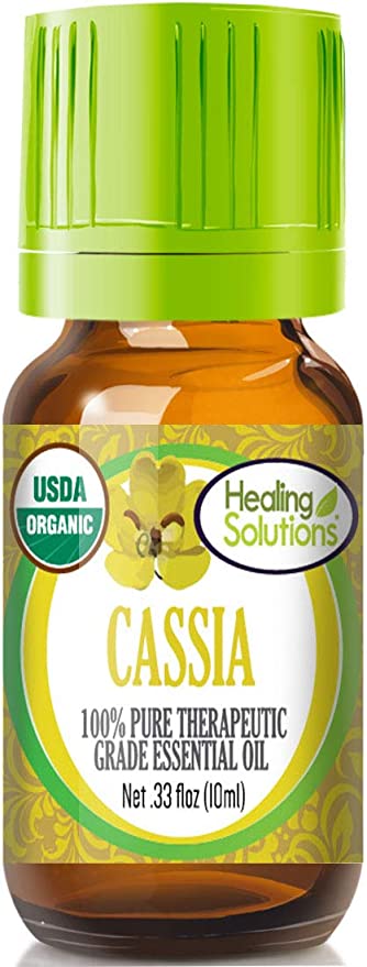 Organic Cassia Essential Oil (100% Pure - USDA Certified Organic) Best Therapeutic Grade Essential Oil - 10ml