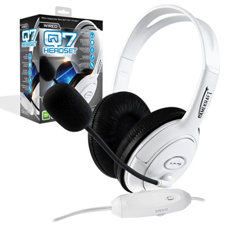 Gamekraft Q7 Headset for Xbox 360 / PS4 / PC / MAC (white/black)