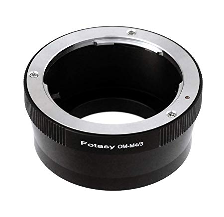 Fotasy Olympus OM Lens to M4/3 Adapter, OM to MFT Mount Converter, for Olympus E-PL8 E-PL9 E-M1 E-M5 E-M10 I II III E-PM2 E-PM1 Pen-F E-M1X/ Panasonic G7 G9 GF8 GH5 GX7 GX8 GX9 GX85 GX80 GX850 G90 G91