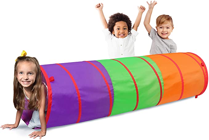 Sunny Days Entertainment 6 Foot Play Tunnel – Indoor Crawl Tube for Kids | Adventure Pop Up Toy Tent
