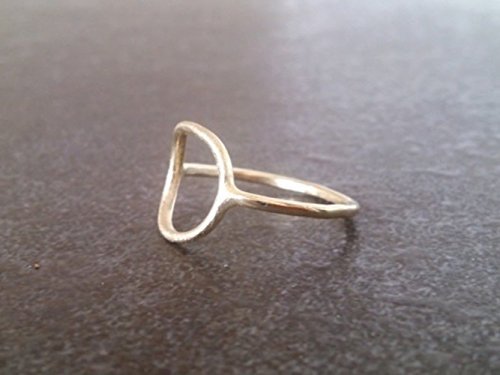 Open Circle ring, Minimal ring, Gold filled ring, Stacking ring,simple ring,bridal jewelry