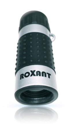 ROXANT High Definition Mini Monocular Pocket Scope with molded grip carrying case neck strap and cleaning cloth