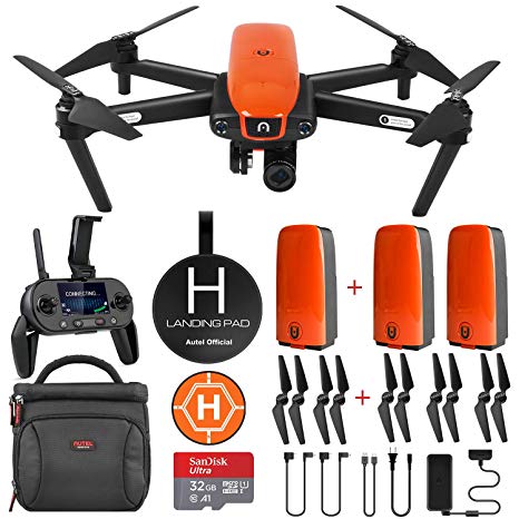 Autel Robotics EVO Drone Camera with Cinematic 4K HD Video at 60FPS ($298 Worth Bundle)