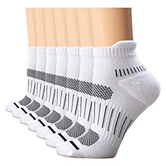 Compression Socks Plantar Fasciitis for Women Men (3/5/7 Pack), 8-15 mmhg Athletic Sock Arch Support Flight Travel Nurses