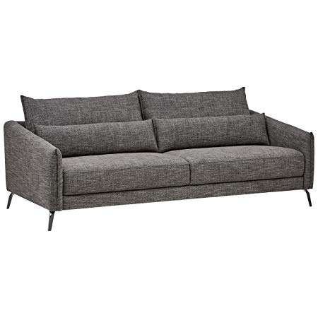 Rivet Berkshire Mid-Century Modern Sofa Couch, 82.6"W, Dark Grey