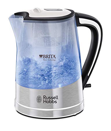 Russell Hobbs 22851 BRITA Filter Purity Kettle, 3000 W, 1 L, Transparent