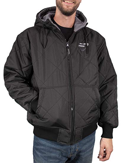 Freeze Defense Men's Fleece Lined Quilted Winter Jacket Coat