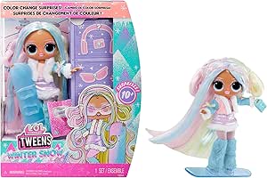 L.O.L. Surprise! Tweens Winter Snow Dummy Doll - Candilicious with Colour Changing Snowboard   10 Cool and Frosted Outfits and Accessories, Ages 4