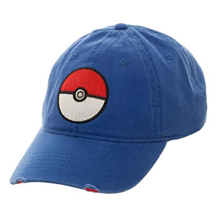 BIOWORLD Pokémon XY Blue Adjustable Dad Snapback Cap Hat