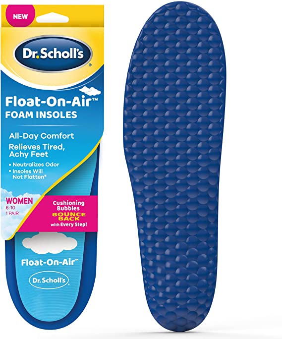 Dr. Scholl's Float On Air Insoles for Women Shoe Inserts That Relieve Tired Achy Feet with All Day Comfort, Women's 6-10, 1 Count