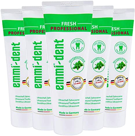 Emmi-dent Ultrasonic Toothpaste with Nano-Bubbles (Fresh, 5 Pack)