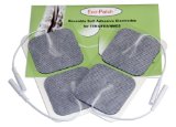 Premium Electrodes 10 Packs of 4 Electrodes Each with Preferred Comfortable White Cloth with Covidien Gel Adhesive for Multiple Application by Eco-Patch